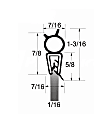 UWS 162-25 Weatherstrip Seal - Universal Weatherstripping, Universal, Sold Individually
