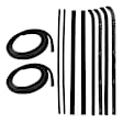 1963 GMC 1000 Series - Door Seal, Front Door, Left and Right, For Models With Metal Framed Door Glass, Kit, OE Series