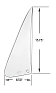 DV06314 CLN Direct Fit Vent Window Glass, Sold Individually