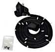 DWL 1520 67 Weatherstrip Seal - Rear, Driver Side, Black, Door, Direct Fit, Sold Individually