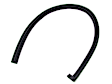 DWL 2122 99 Front, Driver Side Door Molding and Beltlines, Mounts On Vertical Side Of Extended 3rd Door