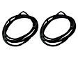 DWP 4710 68 Weatherstrip Seal - Front, Passenger Side, Black, Door, Direct Fit, Set of 2