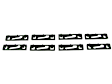 PCK-809-95 Molding Clip - Direct Fit, Set of 8