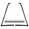 VWK 2110 66 Vent Window Weatherstrip