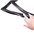 1987 Chevrolet V20 - Window Weatherstrip Seal, Rear, With Trim Groove For Lockstrip