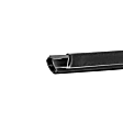 2006 Dodge Ram 3500 - Rear, Driver or Passenger Side Door Molding and Beltlines, 4-Door, Crew Cab Pickup, Rear Door, Black