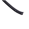 WFL 5111 04 Front, Driver Side Door Molding and Beltlines, Black, 4-Door, Extended Cab Pickup, Inner