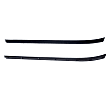 WFP 5111 04 Front, Driver and Passenger Side Door Molding and Beltlines, Black, 4-Door, Extended Cab Pickup, Inner