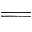 WFP 5121 04 Rear, Driver and Passenger Side Door Molding and Beltlines, Black, 4-Door, Extended Cab Pickup, Rear Inner Left and Right Hand