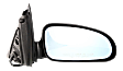 Passenger Side Mirror, Power, Non-Folding, Heated, Paintable, No Signal Light, No Memory, No Puddle Light, No Auto-Dimming, No Blind Spot Feature