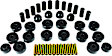 1-2001-BL Master Bushing Kit - Black, Polyurethane, Direct Fit, Kit