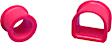 18-702 Steering Rack Bushing - Red, Polyurethane, Direct Fit, Set of 2