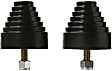 19-1318-BL Bump Stop - Black, Polyurethane, Universal, Set of 2