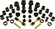 6-2004-BL Master Bushing Kit - Black, Polyurethane, Direct Fit, Kit