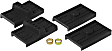 7-1709-BL Leaf Spring Insulator - Black, Polyurethane, Direct Fit