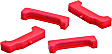 7-1712 Radiator Mount - Red, Polyurethane, Direct Fit, Set of 4
