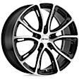 1775P5A355120B76 Aluminum Black Wheel, 17 in. X 7.5 in., 5 x 4.5 in. Bolt Pattern