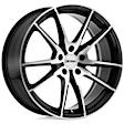 1780P0A325112B72 Aluminum Black Wheel, 17 in. X 8 in., 5 x 4.5 in. Bolt Pattern