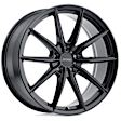 1780P4B405114B76 Aluminum Black Wheel, 17 in. X 8 in., 5 x 4.5 in. Bolt Pattern
