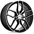 1780P5C405105B72 Aluminum Black Wheel, 17 in. X 8 in., 5 x 4.5 in. Bolt Pattern