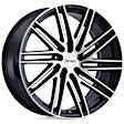 1880P1C405114F76 Aluminum Black Wheel, 18 in. X 8 in., 5 x 4.5 in. Bolt Pattern