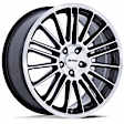 PE001BD18801240 Aluminum Black Wheel, 18 in. X 8 in., 5 x 4.5 in. Bolt Pattern