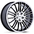 PE001BD20854540 Aluminum Black Wheel, 20 in. X 8.5 in., 5 x 4.25 in. Bolt Pattern