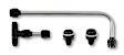 34-600BKQFT Carburetor Fuel Feed Line - Black, Stainless Steel, Universal