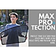 SUOU15 Sun Shade - Black, Polyester, Direct Fit, Set of 4