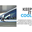 TY4R10 Sun Shade - Black, Polyester, Direct Fit, Set of 4