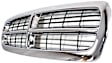 Grille Assembly, Chrome Shell with Painted Black Insert