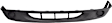 Front, Lower Bumper Cover, Textured, 2-Piece Type, Without Fog Light Holes, CAPA CERTIFIED