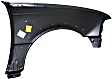 Front, Driver Side Fender, With Wheel Opening Molding Holes, CAPA CERTIFIED