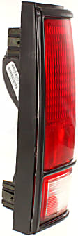 Passenger Side Tail Light, Without bulb(s), Halogen, Clear and Red Lens
