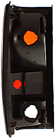 Passenger Side Tail Light, Without bulb(s), Halogen, Clear and Red Lens