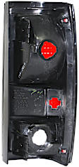 Driver Side Tail Light, Without bulb(s), Halogen, Clear and Red Lens