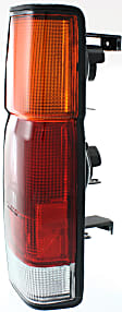 Passenger Side Tail Light, Without bulb(s), Halogen, Amber, Clear and Red Lens