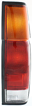 Passenger Side Tail Light, Without bulb(s), Halogen, Amber, Clear and Red Lens