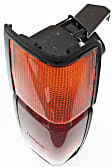 Passenger Side Tail Light, Without bulb(s), Halogen, Amber, Clear and Red Lens