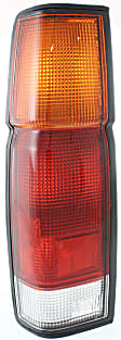 Driver Side Tail Light, Without bulb(s), Halogen, Amber, Clear and Red Lens