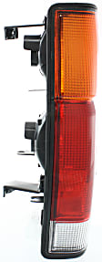 Driver Side Tail Light, Without bulb(s), Halogen, Amber, Clear and Red Lens