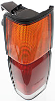 Driver Side Tail Light, Without bulb(s), Halogen, Amber, Clear and Red Lens