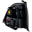 Passenger Side Tail Light, without Bulb, Halogen, Amber, Clear and Red Lens, Except Wagon