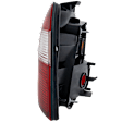 Passenger Side Tail Light, without Bulb, Halogen, Amber, Clear and Red Lens, Except Wagon