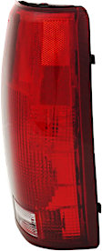 Passenger Side Tail Light, with Bulb, Halogen, Clear and Red Lens, Except 15, 000 Lbs. GVW, CAPA CERTIFIED