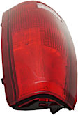 Passenger Side Tail Light, with Bulb, Halogen, Clear and Red Lens, Except 15, 000 Lbs. GVW, CAPA CERTIFIED