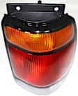 Passenger Side Tail Light, without Bulb, Halogen, Amber, Clear and Red Lens, CAPA CERTIFIED