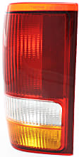 Driver Side Tail Light, without Bulb, Halogen, Amber, Clear and Red Lens, CAPA CERTIFIED