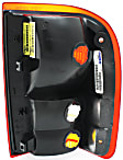 Driver Side Tail Light, without Bulb, Halogen, Amber, Clear and Red Lens, CAPA CERTIFIED