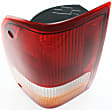 Driver Side Tail Light, without Bulb, Halogen, Amber, Clear and Red Lens, CAPA CERTIFIED